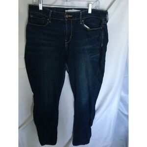 Signature Levi Strauss Gold Label Mid Rise Skinny Jeans Dark Wash